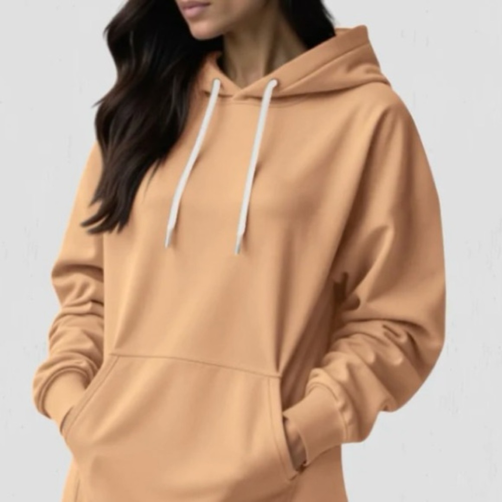 🌸 The Warmy Tan Oversized Hoodie Sweatshirt